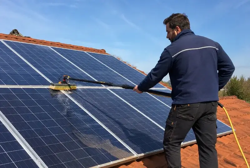 Nettoyage et entretien de panneaux solaires à Grande-Synthe